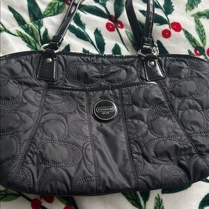 Coach Madison Black Quilted Shoulder Bag